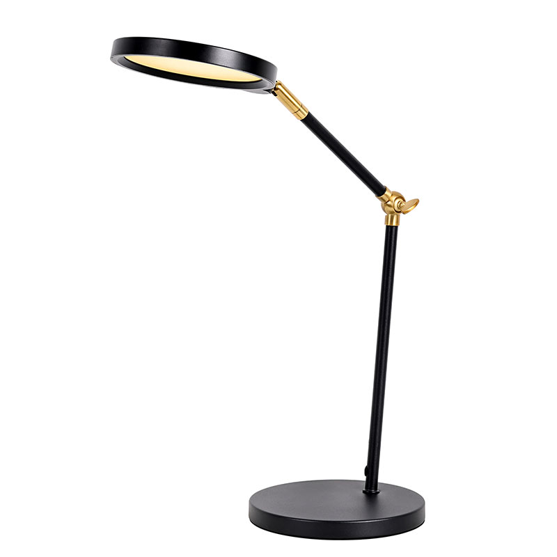 Gold Led Desk Lamp with Long Arm