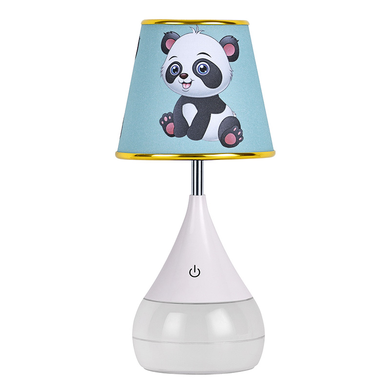 LED Desk Lamp with Bear Fabric Shade