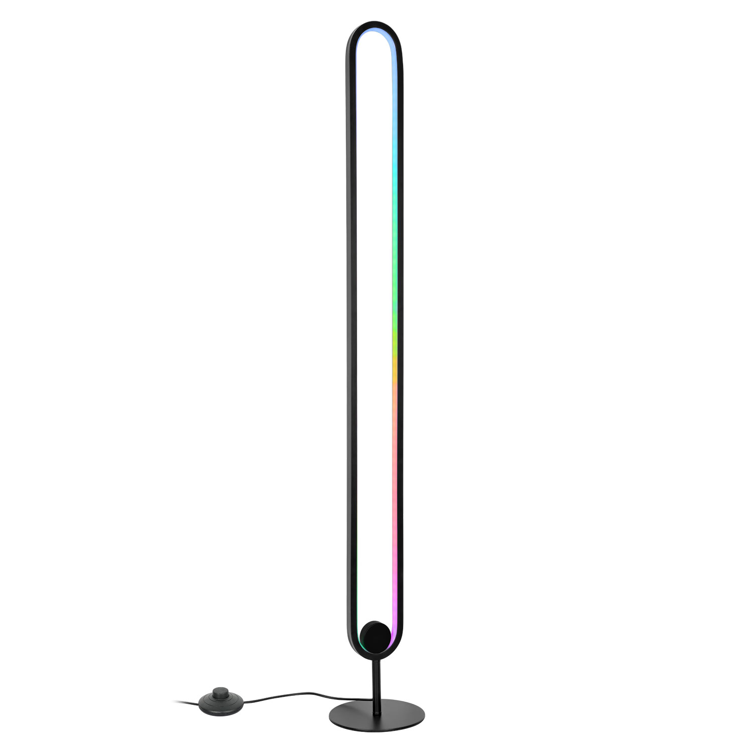 LED Floor Lamp With Annular Aluminum