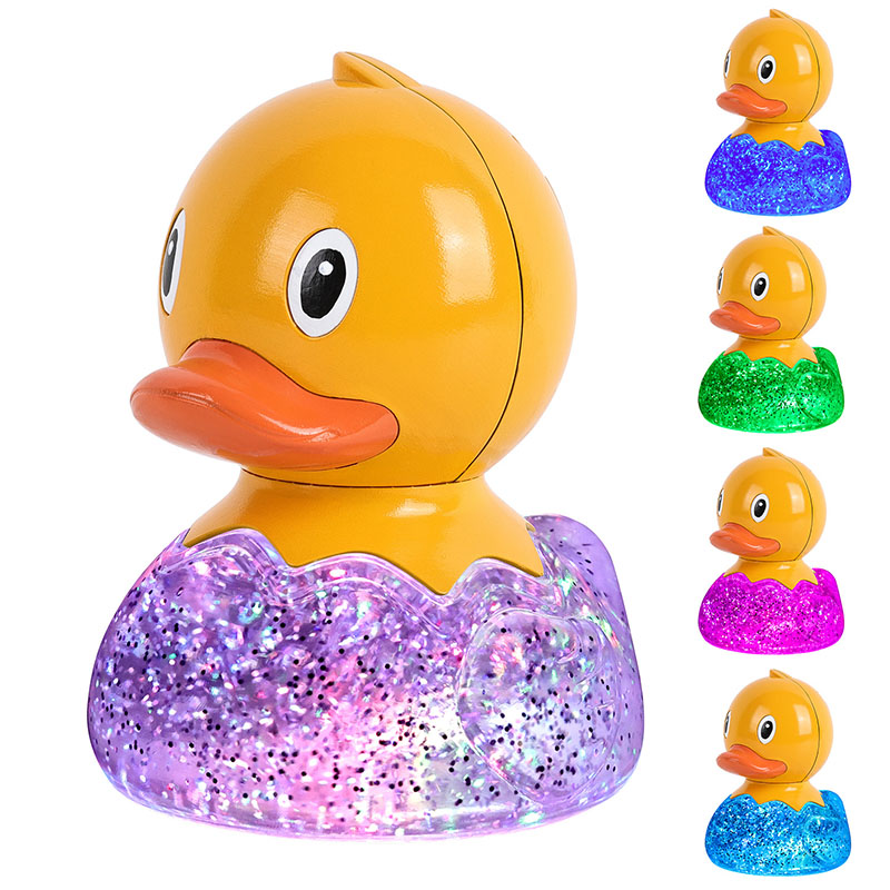 RGB Duck Lamp with Glitter Liquid