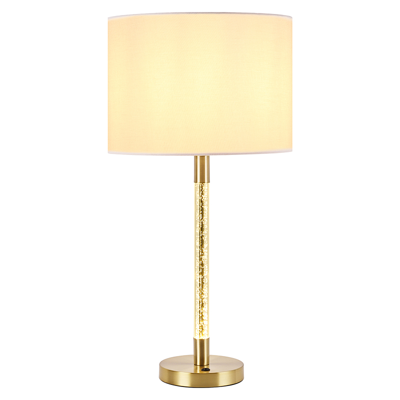 Tradition Desk Lamp with Glass Pillar